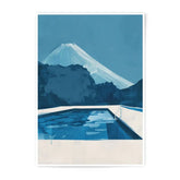 Mountain Pool Photographic Print, Minimalist Art Print, Mountain Scenery Print, Modern Wall Art, Home Decor, Art Prints - Tawshia